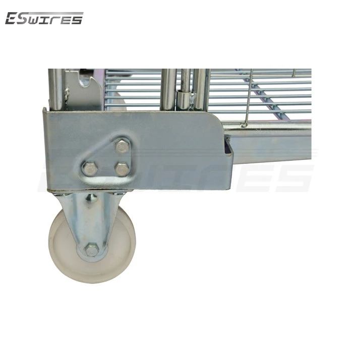 4 sided roll container caster